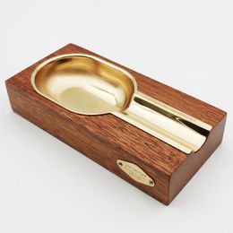 luxury cigar accessories gift sets cigar ashtray solid wood large smoke trough extinguisher