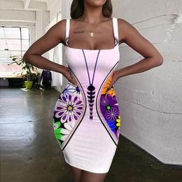 Casual Dresses Giyu Brand Butterfly Dress Women Animal 3d Print Flowers Vestido Sexy Colourful Ladies Womens Clothing Club Beach BohoCasual