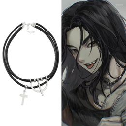 Chains Cosplay Baji Keisuke Cross Pendant Necklace 2022 Tokyo Revengers Anime Accessories Cartoon Women Jewellery Men's Neck GiftChains El