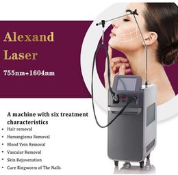 Directly effect Alexandritehair removal Laser 755nm 1064nm Long Pulse Nd Yag for pider veins pigment vascular anomalies removing Skin