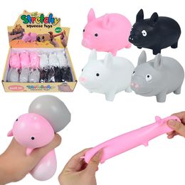 Decompression Toy TPR New Creative Cute Pig Dog Stress Balls Rebound Pinch Squeeze Squish Balls Toys Venting Children Adults