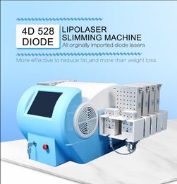 Salon use Slimming 12 Pads 4 wavelength 635nm 660nm 810nm 980nm diode LipoLaser Body shape Machine Laser Lipolysis Weight Loss Cellulite Removal Equipment