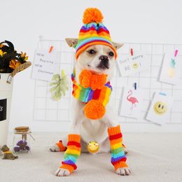 -Cappelli per un abbigliamento per cani per sciarpe leggings a strisce a strisce al dettaglio Accessori all'ingrosso Accessori cuccioli di cucciolo di cupola chihuahua.