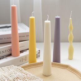 Long Brush Holder Aromatherapy Candle Mould Plastic Mould DIY Church 220721