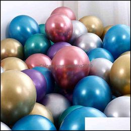 Party Decoration Event Supplies Festive Home Garden Glossy Thicken Pearl Latex Balloons Thick Me Dgi