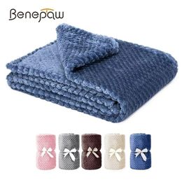 Benepaw Allseason Fluffy Dog Blanket Comfortable Puppy Throw Pet Blanket For Small Medium Large Dogs Cats Mat Machine Washable 201119