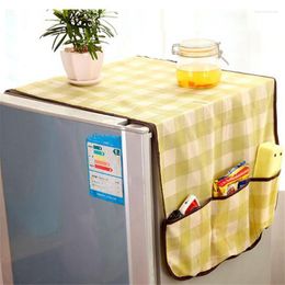Storage Boxes & Bins 2pcs Refrigerator Cover Home Non-woven Fabric Remote Control Small Items Dust Organizer Microwave Oven Lid