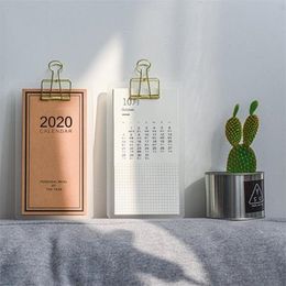 Menustyle Simple Innovative Custom DIY Desk Calendar Small Wall Schedule Manager Planner School Office Stationer 220711