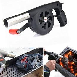 Tools & Accessories Outdoor Cooking BBQ Fan Portable Hand Crank Air Blower Grill Picnic Camping Stove Barbecue Fire Bellows ToolsBBQ