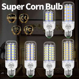 LED E27 Corn Lamp E14 Light Bulb GU10 Halogen Lamp 220V LED B22 Bulb G9 Corn Light Chandelier Candle Ampoule 3W 5W 7W 9W 12W 15W H220428