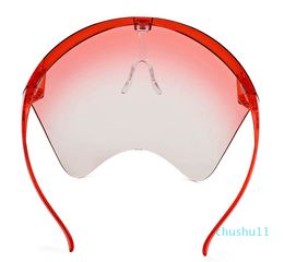 luxury- Women Men Protective Face Shield Sunglasses Glasses Goggles Full Covered Spherical Lens Anti-spray Mask Safety