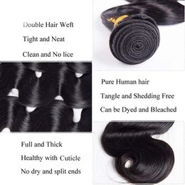 Super Quality Indian Body Wave 3 or 4 Bundles Good Deals Unprocessed Virgin Human Hair Extension, Free DHL
