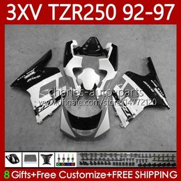 3XV Body For YAMAHA Black grey TZR-250 YPVS TZR250R 1992 1993 1994 1995 1996 1997 Bodywork 117No.105 TZR250-R TZR250RR 92-97 TZR 250 TZR250 R RR 92 93 94 95 96 97 Fairing