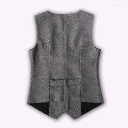 Women's Vests Ladies Office Slim Fit Single Breasted Suit Vest Sleeveless V Neck Fashion Waistcoat Women Business Work Tops Big Size 4XL Str