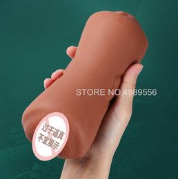 Realistic Vagina Male Masturbator Oral Mouth Aircraft Cup Real Pussy Intimate Goods Deep Throat Double Hole sexy Toy for Men