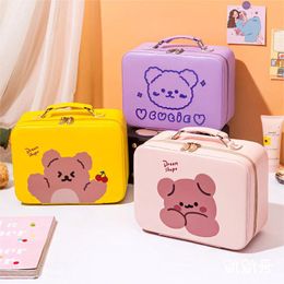 Cosmetic Bags & Cases Bag Women Large Capacity Multifunction Makeup Cartoon Dog Bear Cute Travel Wash Beauty Storage Case Girl WY34