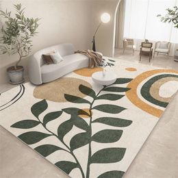 Nordic Style Area Rug for Living Room Cute Bedroom Carpet Crystal Velvet Sofa Coffee Table Floor Mat Bathroom Non-slip Door Mats 220504
