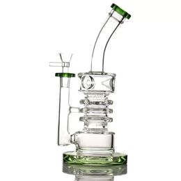 Glass Bong Hookah Beaker Oil Dab Rig Percolator Thick Material water pipes For Bar Smoking Straight Tube Rigs Bar High Quality Gravity Bongs Hookahs