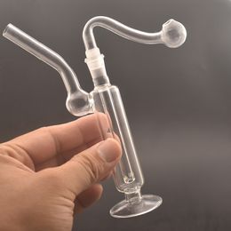 Hand Smoking Water Pipe 10mm Female Glass Oil Burner Bong with Heavy Base Balancer Dab Rig Bong Hookah with Male Glass Oil Burner Pipes