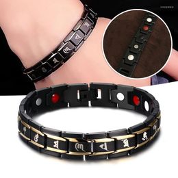 Link Chain Magnets Titanium Steel Bracelet Charming Metal Bangle Personalized Accessories For Men NOV99 Inte22