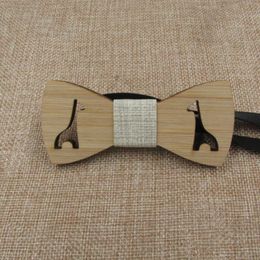 Bow Ties 5pcs Wooden Giraffe Tie For Baby Kids Children Animal Wood Wedding Birthday Party Gifts Wholesale BulkBow