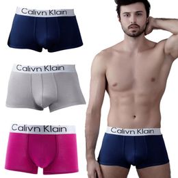 Underpants 3pcs/Lot Calivn Klain Men's Underwear Man Boxer Shorts Male Panties Solid Flexible Boxershorts Sexy Under Wear PantsUnderpant