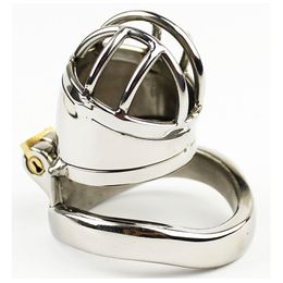 Chaste Bird Male Stainless Steel Cock Cage Penis Ring Chastity Device with Stealth Lock Adult Sex Toys A271 220606