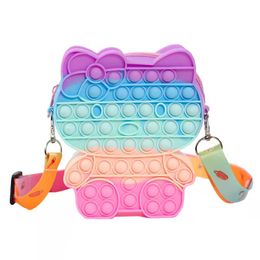 Fidget Toys Pop Purse Shoulder Bag Decompression Bubble Crossbody Handbag Kids Toys