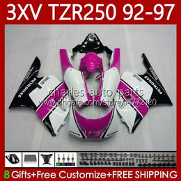 Body Kit For YAMAHA TZR250-R TZR250RR YPVS 3XV TZR250R 92-97 117No.123 TZR 250 TZR250 Pink Black R RS RR 1992 1993 1994 1995 1996 1997 TZR-250 92 93 94 95 96 97 OEM Fairing