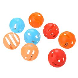 Cat Toys Throwing Balls Interaction Pet Products Funny Hollow Training Bell Toy Teaser Chewing Scratch Rattle Random ColorCat