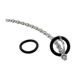 Stainless Steel Multi Beads Urethral Sound Plug Penile Bondage Ring Stimulation Dilator Masturbator Adult Game sexy Toy
