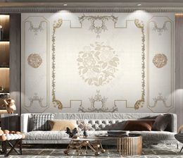 Custom 3D wallpaper mural living room bedroom Modern minimalist European TV background wall