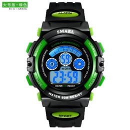 cwp SMAEL Kids Watches Boys Quartz Wristwatches Student Sport 50M Waterproof Alarm Clock 0508 Children LED Digital A3