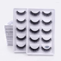 False Eyelashes Wholesale Bulk 2/5/10/30/50Boxes Mink 5 Pairs Natural Long Eyelash 3d Lashes H13 Fluffy Cilio Faux Cils H16 Harv22