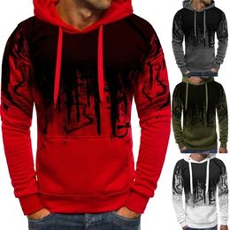 Men's Autumn and Winter Fashion Camouflage Sweatshirts Long Sleeved Hoodies Casual Sports Hooded Coat 220406