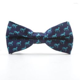 Bow Ties Women Men Horse Printed Daily Bowtie Neck Tie For Kids GitfBow