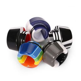 810 Resin Drip Tips Mushroom Style For TFV8 TFV12 Prince MANTA Ello Duro etc Rainbow Colour In Stock