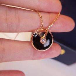Pendant Necklaces Amulet Fashion Jewelry Necklace Top Grade Shell Flying Saucer Sets Female Neck Rose Gold Jewel Women GirlPendant