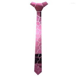 Bow Ties Magenta Mirror Cutting Stone Acrylic Fashion Necktie Lovely Pink Luxury Metallic Wedding Bling Men Neck Fier22