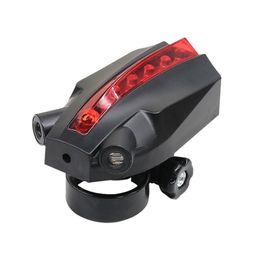 Hot Laser and LED Rear Bicycle Bike Tail Light Beam Safety Warning Red Lamp Cycling Lights Luz Bicicleta Luces Bicycle Accessories Universal Taillight Free ship