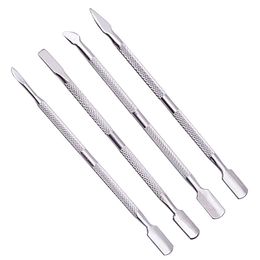 4 Pcs/Set Steel Double-ended Cuticle Pusher Dead Skin Remover Manicure Cleaner Care Nails Art Tool For Manicure Set