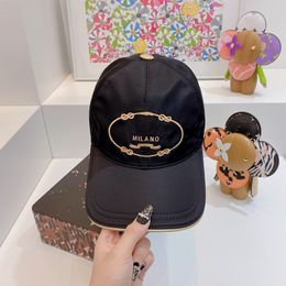 Trendy Classic cap Nylon Waterproof and Sun Protection Letter Embroidery Baseball Caps for Men and Women