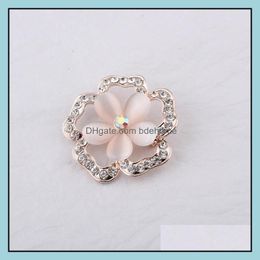 Pins Brooches Jewellery Cr New Opal Brooch Flower Pins Female Fashion Creative Clothing Accessories Manufacturers Wholesale Drop Delivery 202
