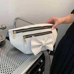 Fanny packs Bow Decoration Temperament Bag Summer Foreign Style Single Shoulder Messenger Bag Chest Bag Fashion 220627