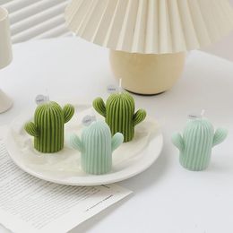 Creative cactus candle Hand-made soybean wax For Home Decor Po Props DIY Candle Birthday Gift Souvenir SN4316