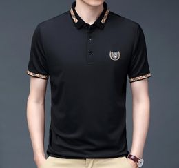 2022 summer men's polo shirt Korean version casual embroidery lapel men's t-shirt fashion trend youth men' clothing