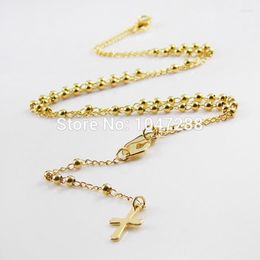 Pendant Necklaces Fashion Luxury Cross Pendants Necklace For Women Jewellery Rosary Gold Collar Fine Elle22