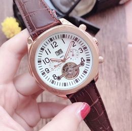 Wristwatches Luxury Mens Watch Top Brand Daydate Fashion Watches mechanical automatic movement Genuine Leather strap for men Christmas gifts Father's Day Gift