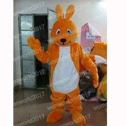 Halloween Orange Squirrel Mascot Costume Top Quality Cartoon Rabbit Character Outfits Suit Unisex Adults Outfit Christmas Carnival Fancy Dress