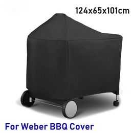 Weber Bbq Cover Waterproof for 7152 Grill Barbeque Accessories Dustproof Kitchen Dining Bar Home Garden 220510